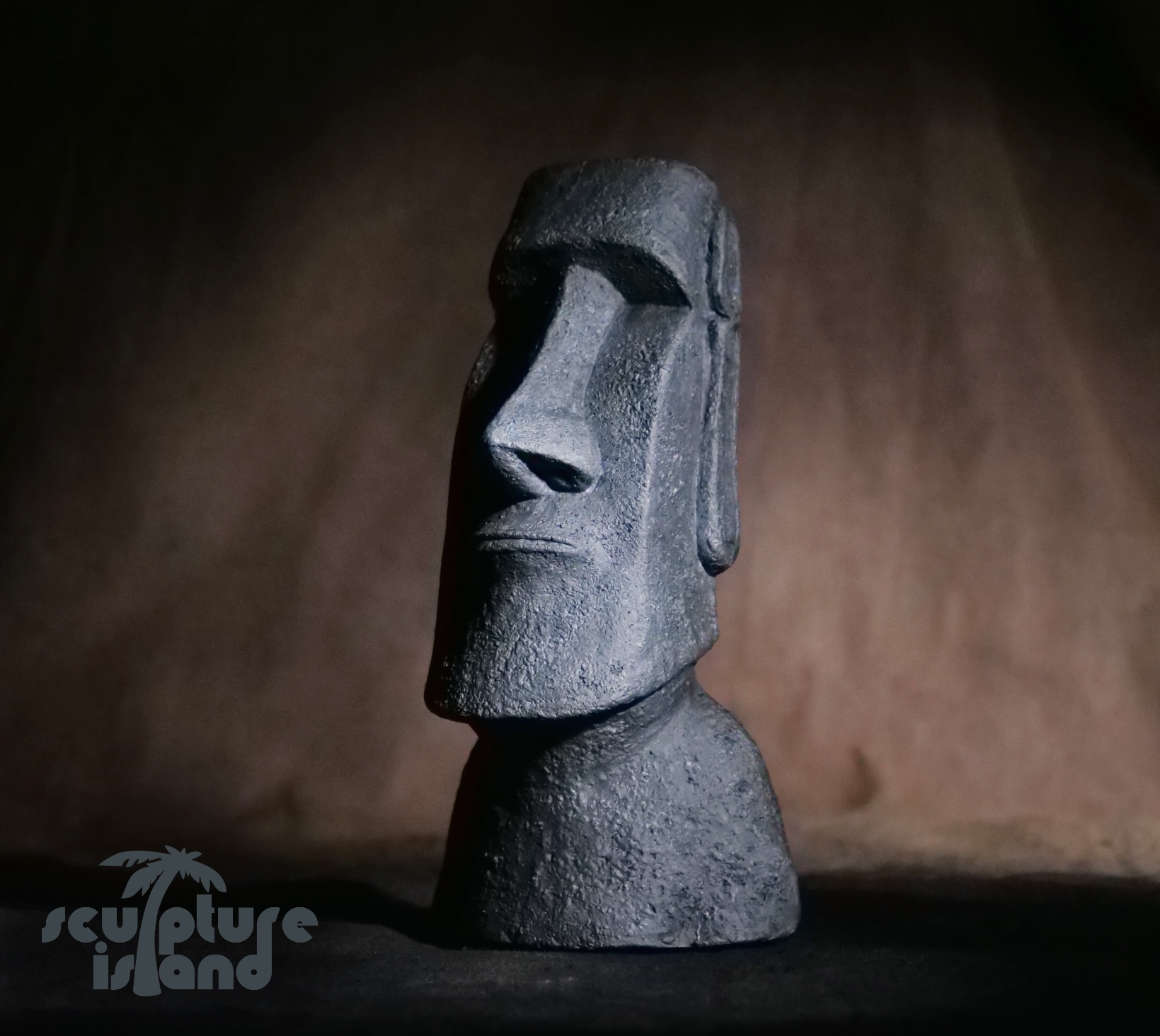 Moai Head Sculpture Island
